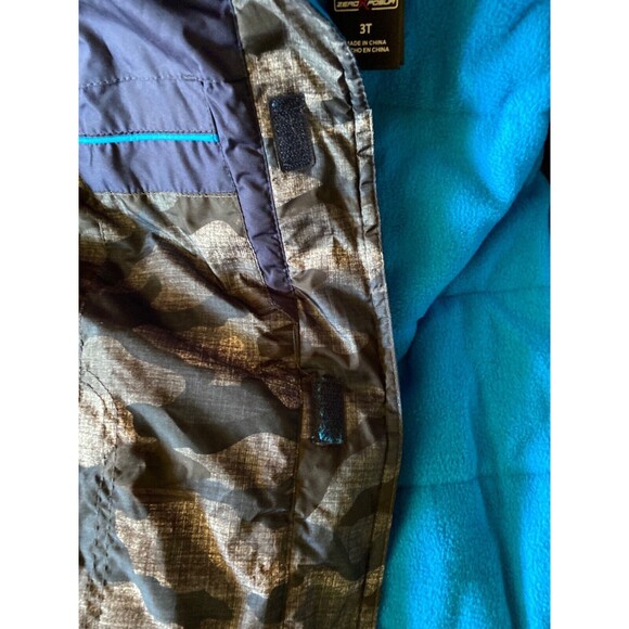 zero exposure child's boys? parka blue camo 3T - Picture 9 of 9